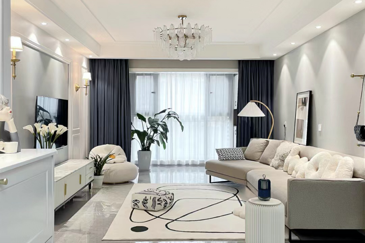 138平新安悅府，黑白山水勾勒的東方美